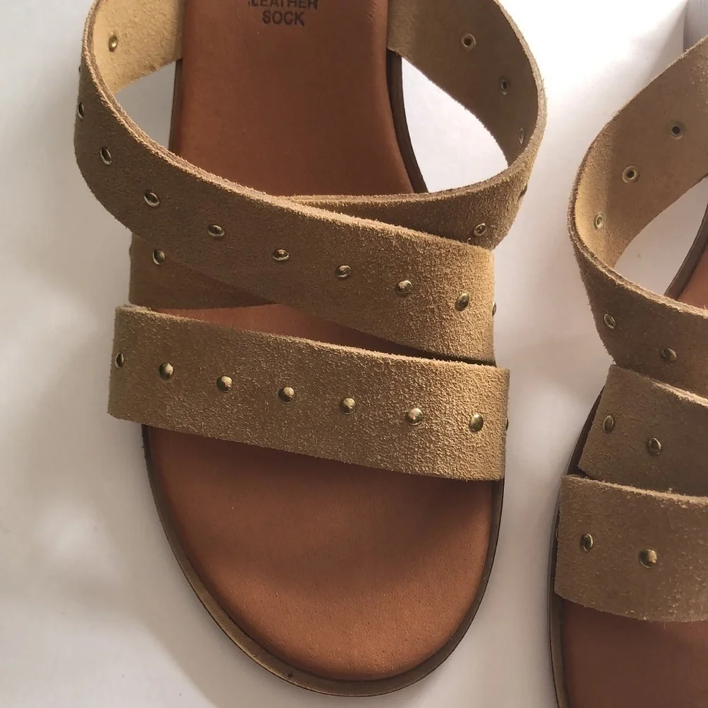 Mila Paoli Leather Sock Sandal Made in Italy Size 7.5